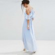 Baby Blue Ruffle Long Dress (Size M)